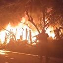 Fuerte incendio en Barbosa, Antioquia, este 14 de junio.