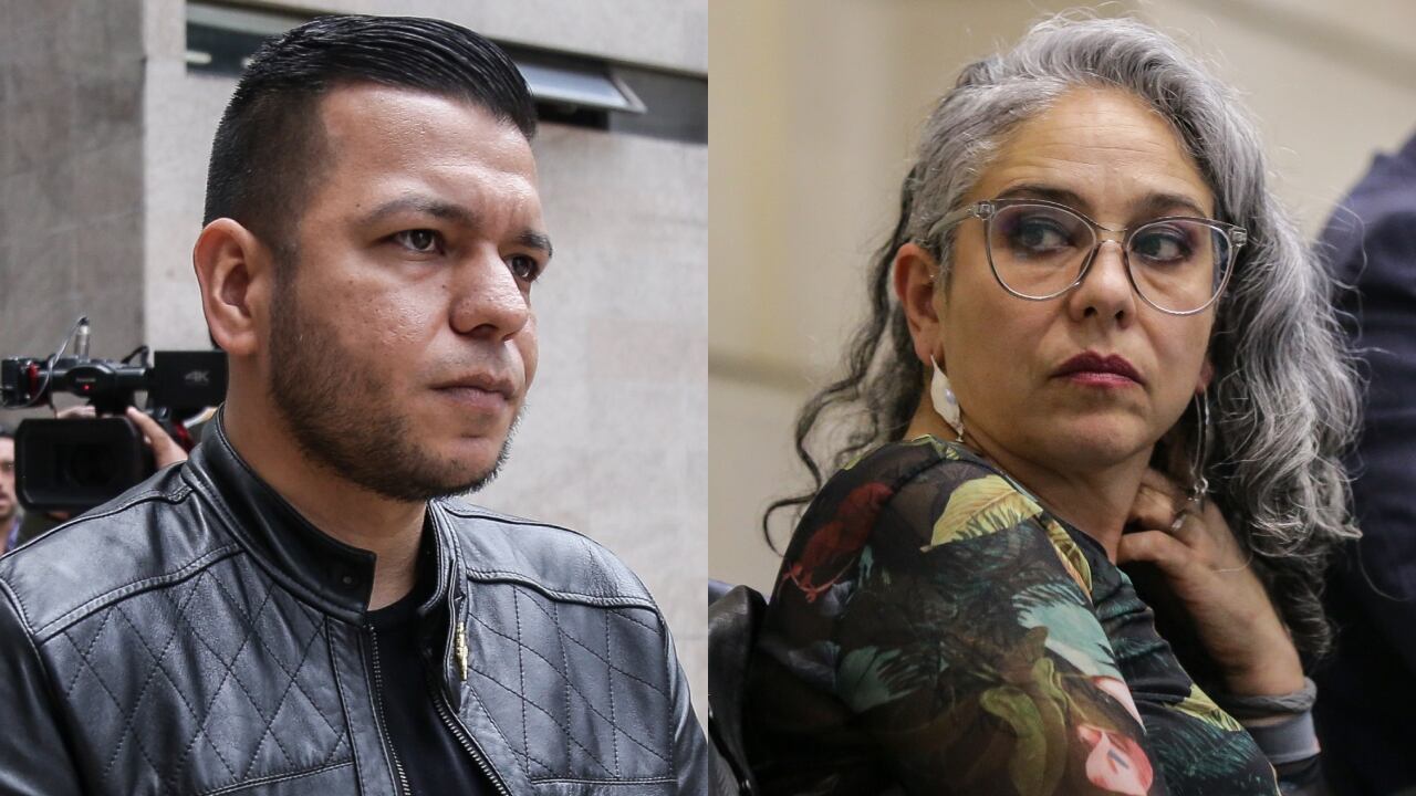 Los senadores Jota Pe Hernández y María José Pizarro.
