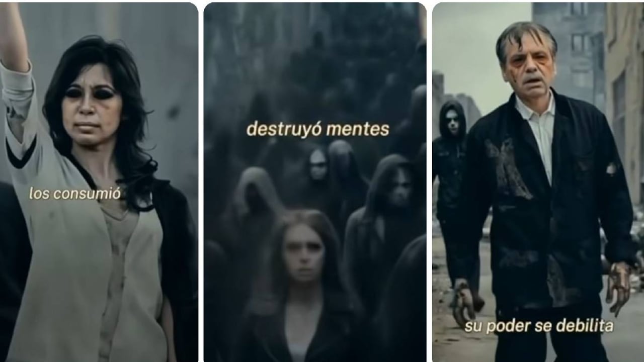 Las imágenes publicadas en el video da cuenta del "caos y la destrucción" haciendo alusión a la gestión de gobiernos anteriores