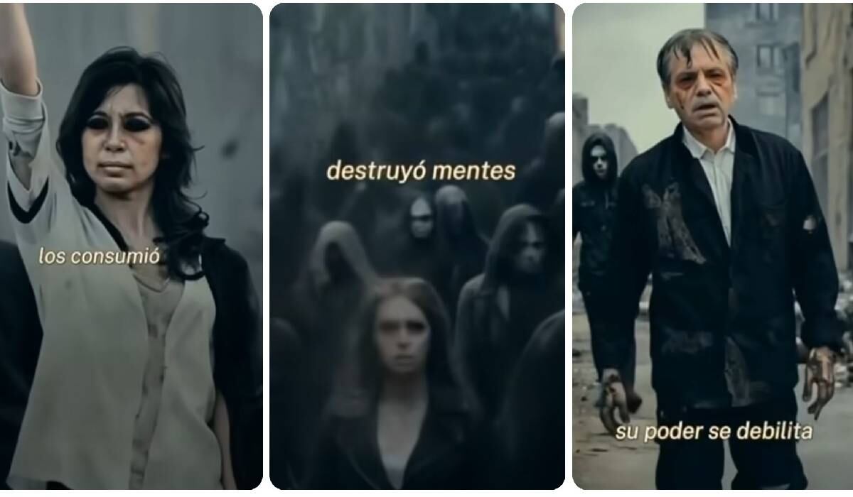 Las imágenes publicadas en el video da cuenta del "caos y la destrucción" haciendo alusión a la gestión de gobiernos anteriores