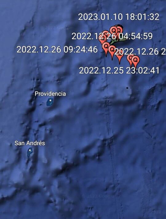 El registro de se ruta muestra que llegó a estar por cayo Serrana y tendiente a pasar por Serranilla, Bajo Alicia y Bajo nuevo.