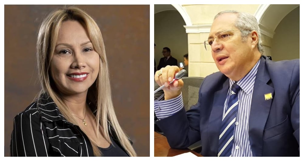 Sandra Ortiz e Iván Name.