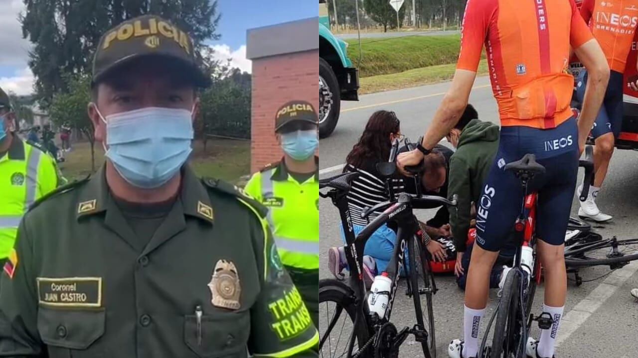 La Policía Nacional entregó detalles del accidente de Egan Bernal.