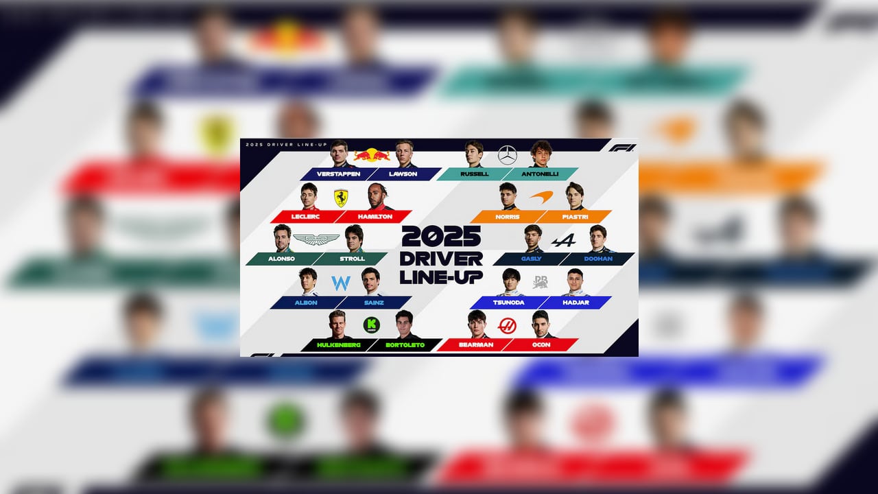 F1: los pilotos de la grilla de partida en 2025