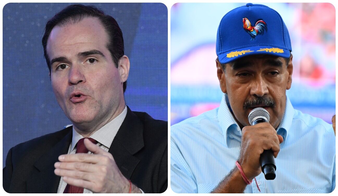 Mauricio Claver-Carone y Nicolás Maduro