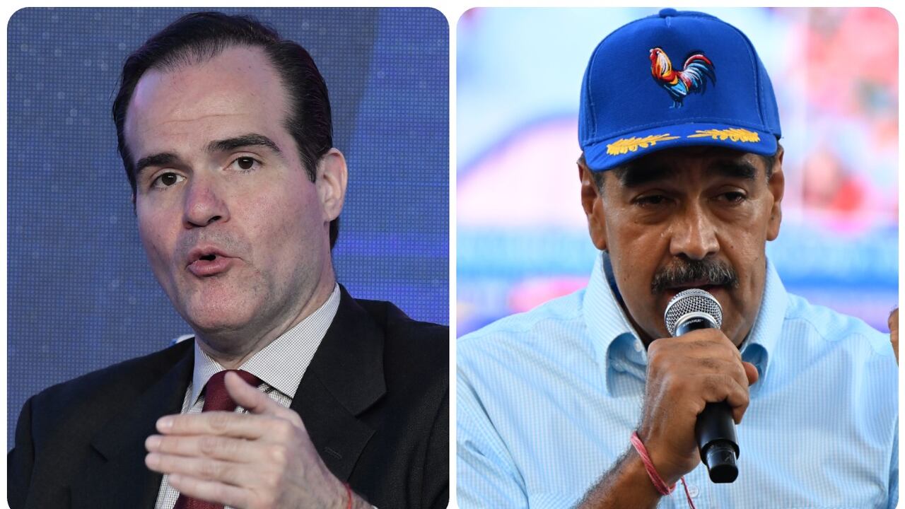 Mauricio Claver-Carone y Nicolás Maduro