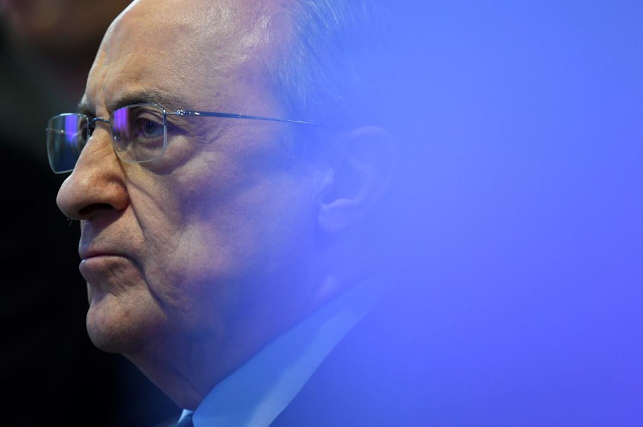 Florentino Pérez, presidente del Real Madrid (Foto de GABRIEL BOUYS / AFP)