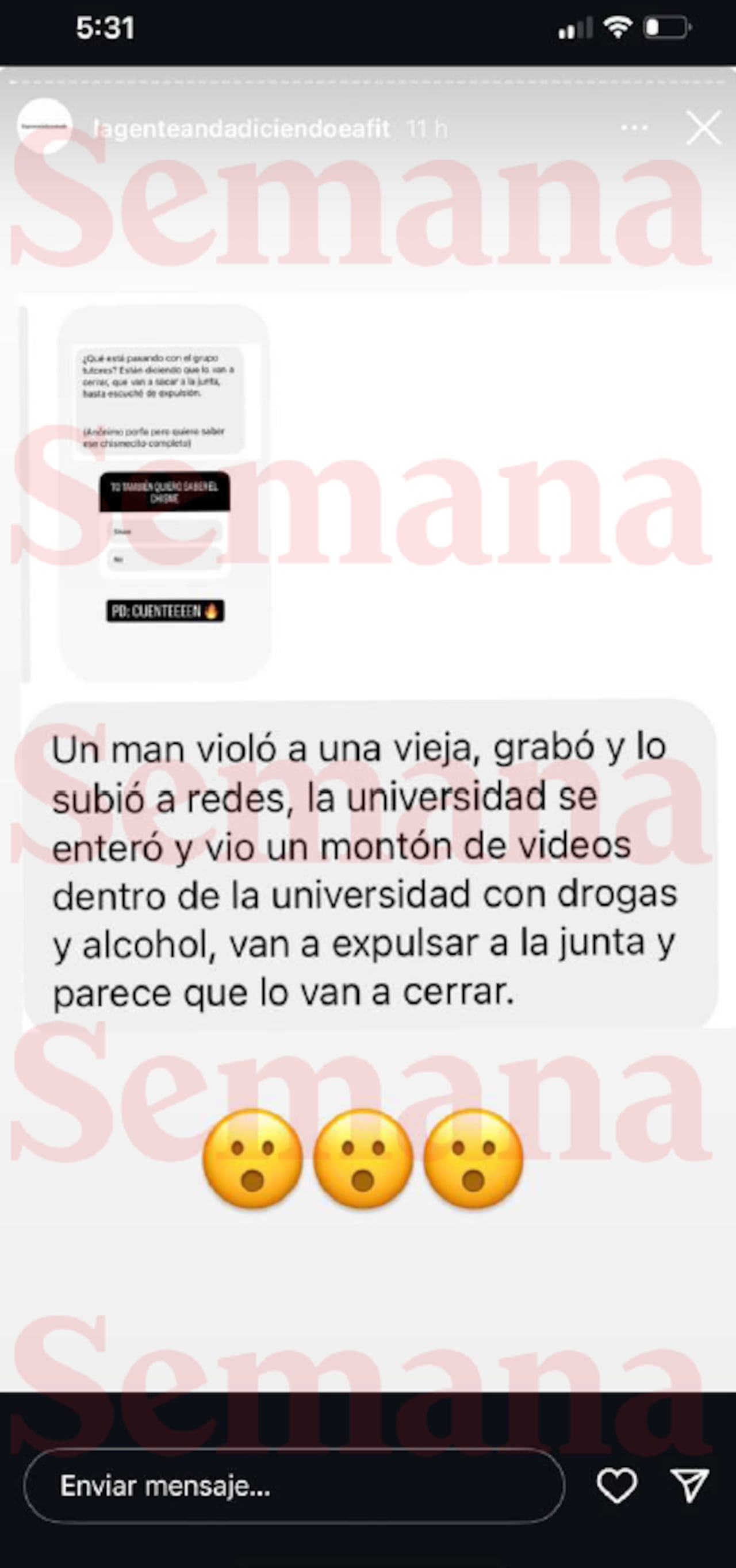 Chats estudiantes universidad