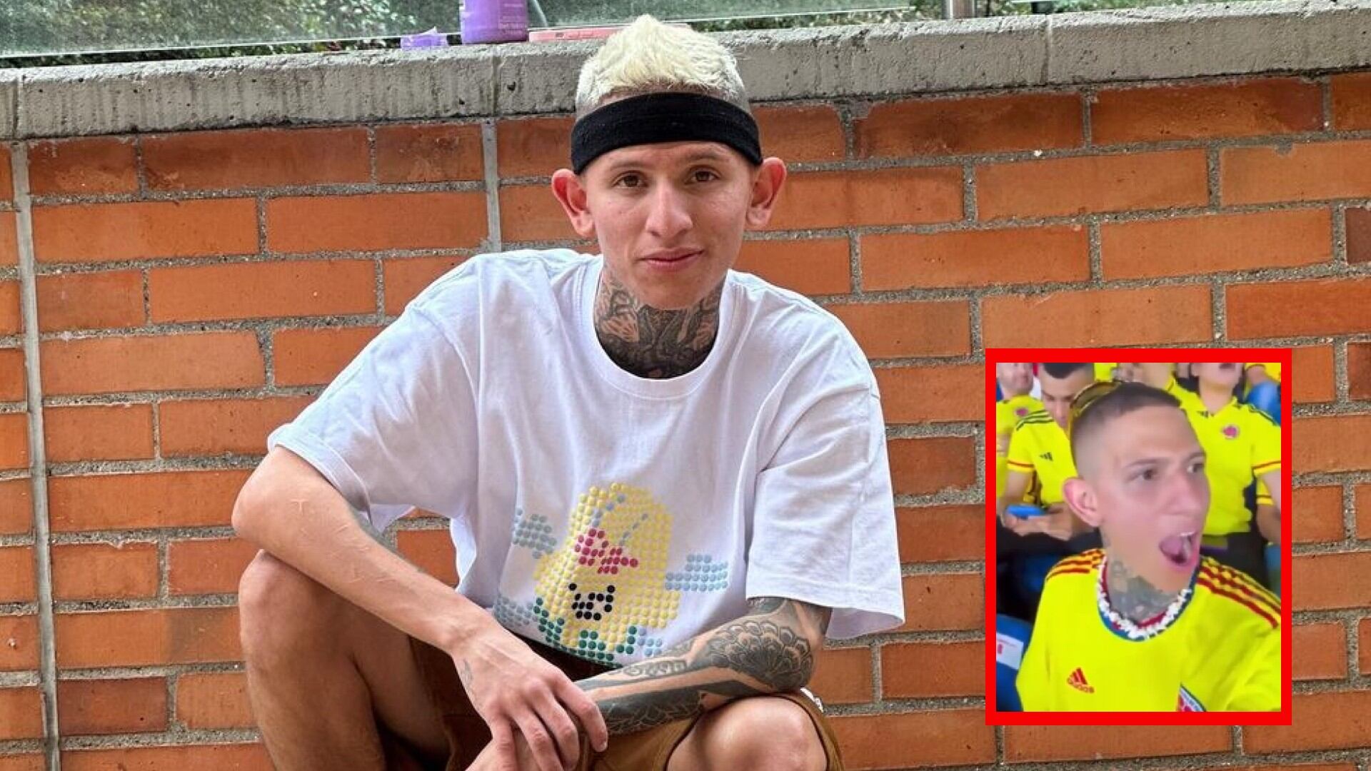 Así 'reaccionó' La Liendra a los cánticos “Fuera Petro” en el estadio Metropolitano.