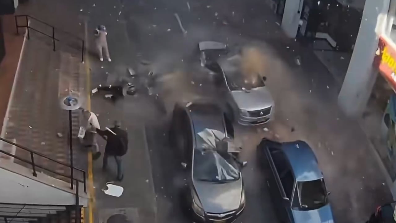 Momento en el que comienza el terremoto en Pereira