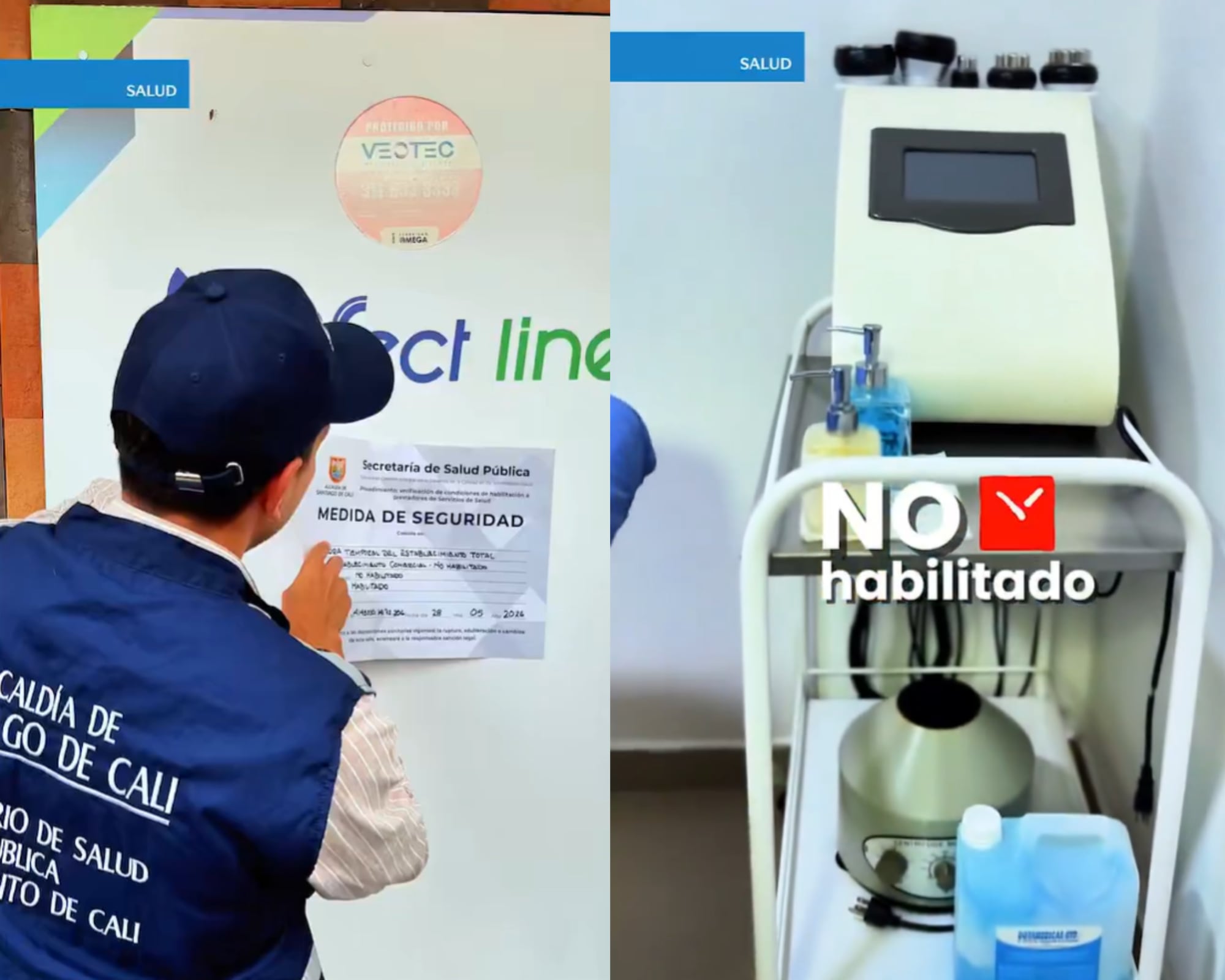 La intervención se produjo tras una denuncia ciudadana recibida por las autoridades sanitarias.