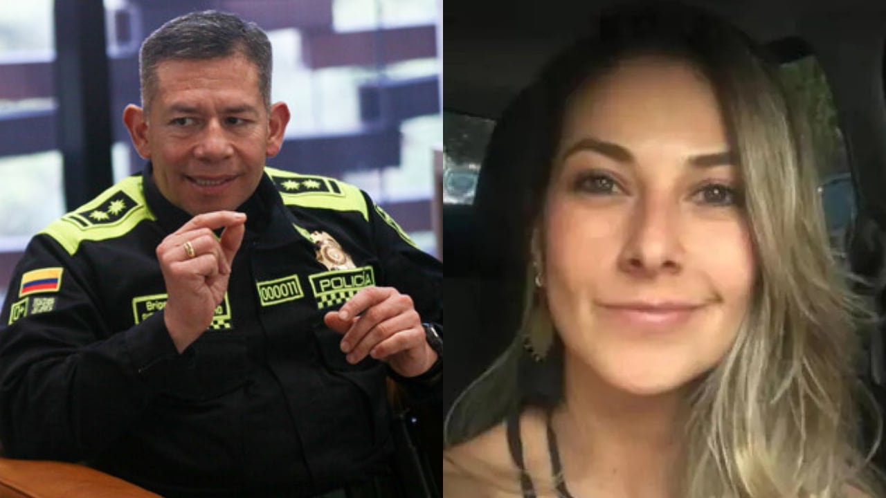 El general Giovanni Cristancho y Diana Ospina.