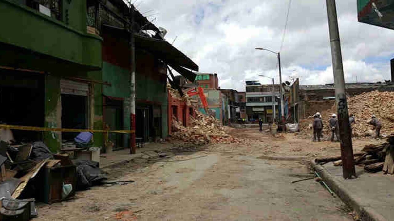 El denominado sector del Bronx, cuya demolición se inició en agosto, estaba ubicado a pocas cuadras de la Presidencia de la República.