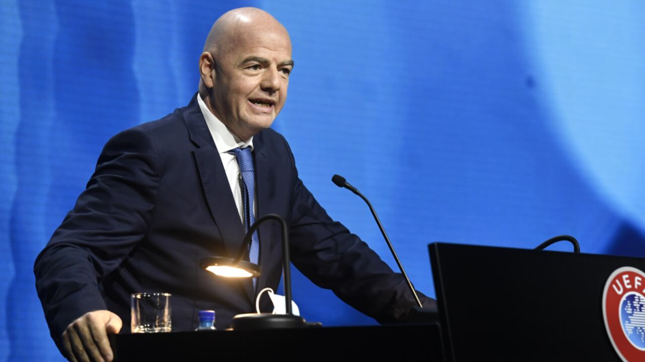 Gianni Infantino, presidente de la FIFA.. Foto: AP / Richard Juilliart