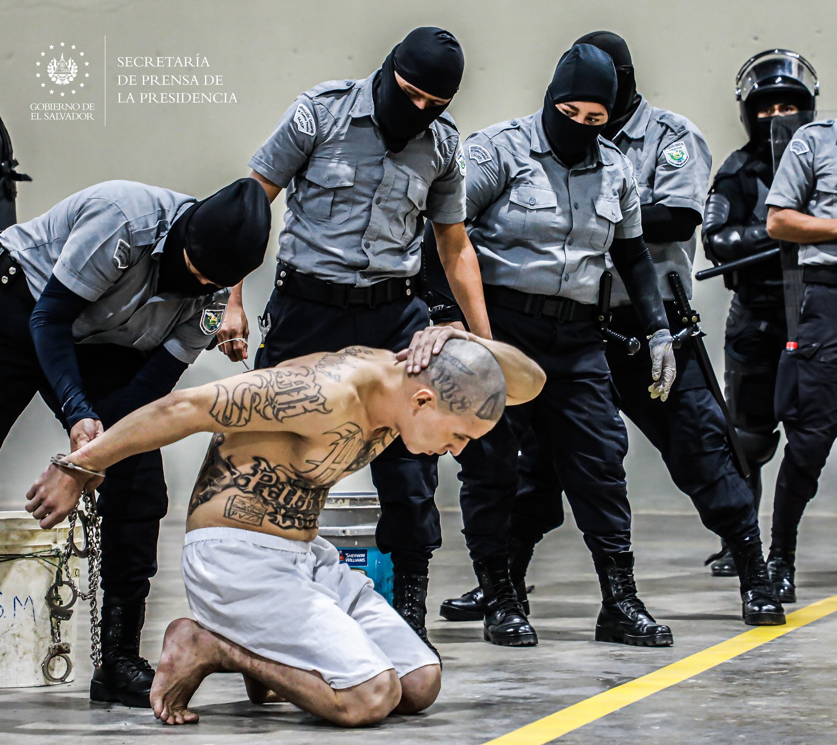 Presidente Nayib Bukele ejecuta el segundo traslado de 2,000 pandilleros al Centro de Confinamiento del Terrorismo
marzo 15 2023