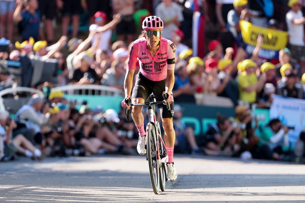 Rigoberto Urán en la etapa 15 del Tour de Francia.