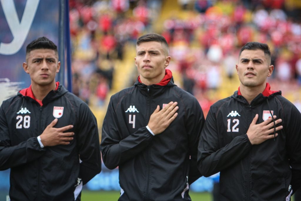 Kevin Mantilla, David Ramírez Pisciotti y Juan Daniel Espitia, canteranos de Santa Fe