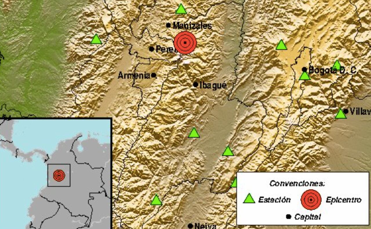 Temblor en Villamaría, Caldas