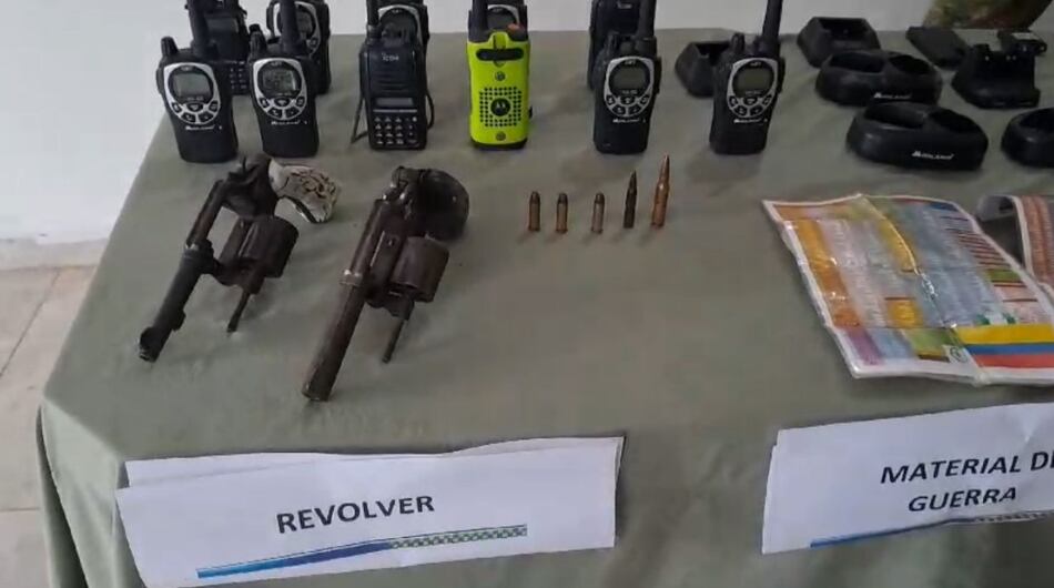 Elementos suministrados por el cabecilla de las AGC.