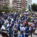 Cali: Marcha de la minga indígena desde la Universidad del Valle hasta Puerto resistencia al oriente de Cali.