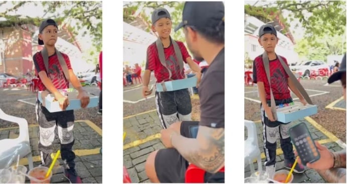 El sueño de Juan José, de acuerdo con el influenciador que lo grabó, es ser futbolista.