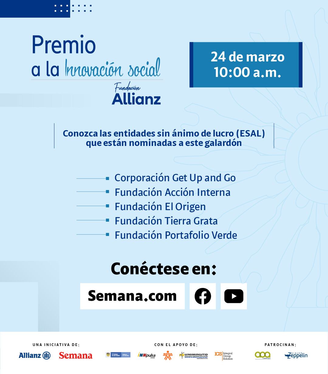 Al premio se presentaron decenas de organizaciones sociales, ONG e institutos de investigación demostrando el talento de los colombianos en temas de innovación y sus ganas de ayudar a los menos beneficiados