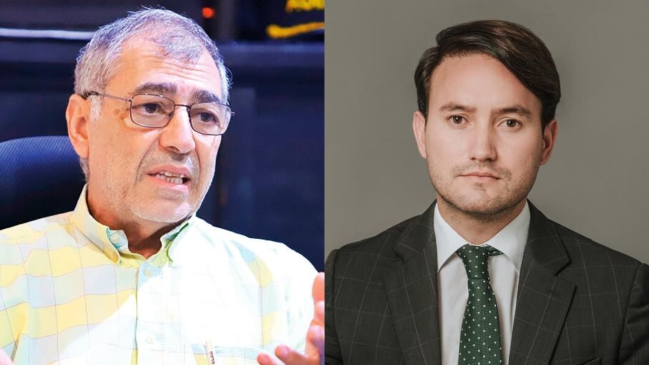 Exalcalde de Cartagena, William Dau, y su abogado Simón Hernández.