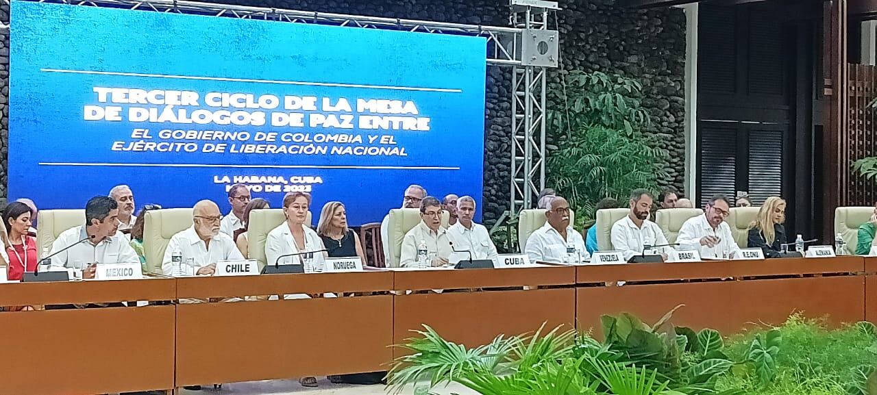 Diálogos entre el Gobierno y el ELN en Cuba.