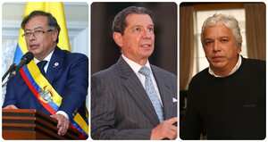 Gustavo Petro, José Félix Lafaurie y Carlos Alonso Lucio.