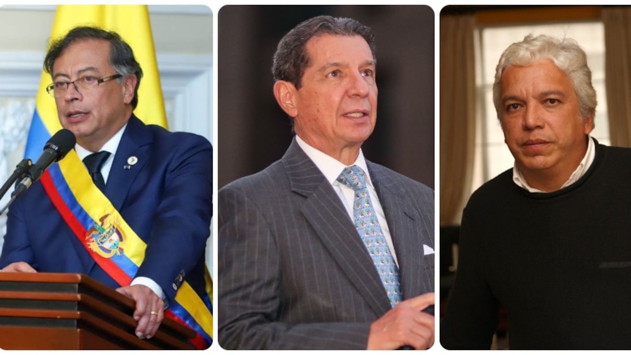 Gustavo Petro, José Félix Lafaurie y Carlos Alonso Lucio.