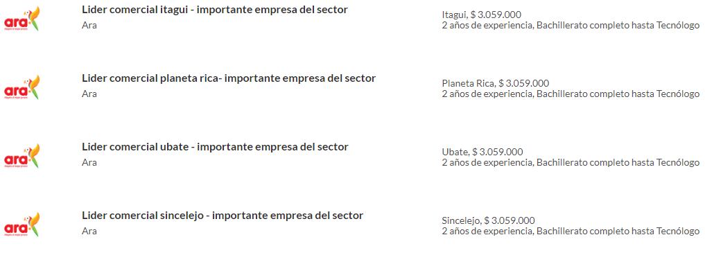 Pilas, revise las nuevas vacantes laborales que tiendas Ara abrió en diferentes ciudades del país. Consulte más ofertas ingresando en: https://www.semana.com/empleos/