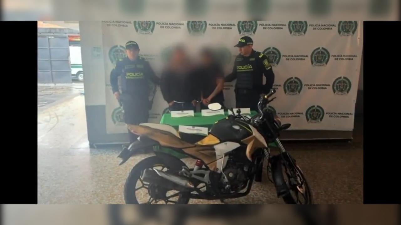 Capturados dos presuntos delincuentes en la ciudad de Bogotá.