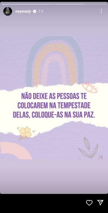 Historia de Neymar Jr en Instagram.