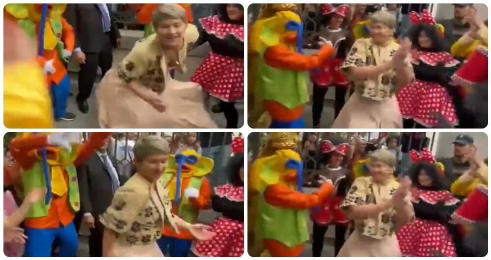 Verónica Alcocer sorprendió con su baile de Mapalé en Madrid.