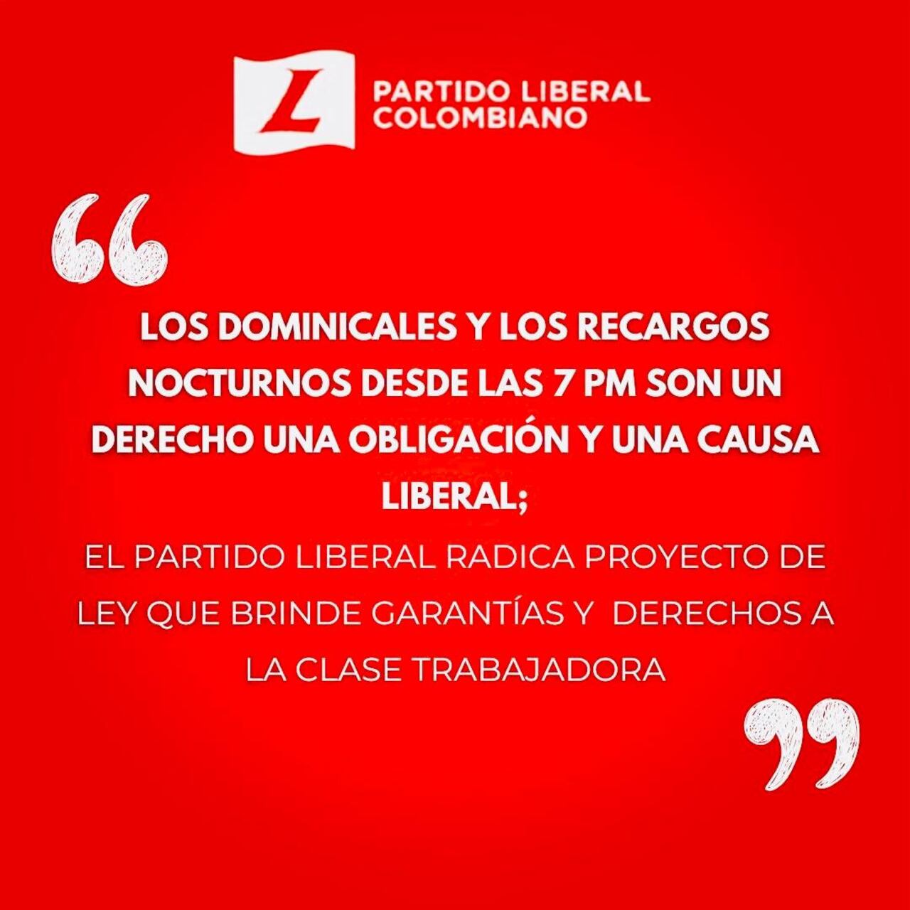 La propuesta del Partido Liberal iniciaría su trámite en quince días.