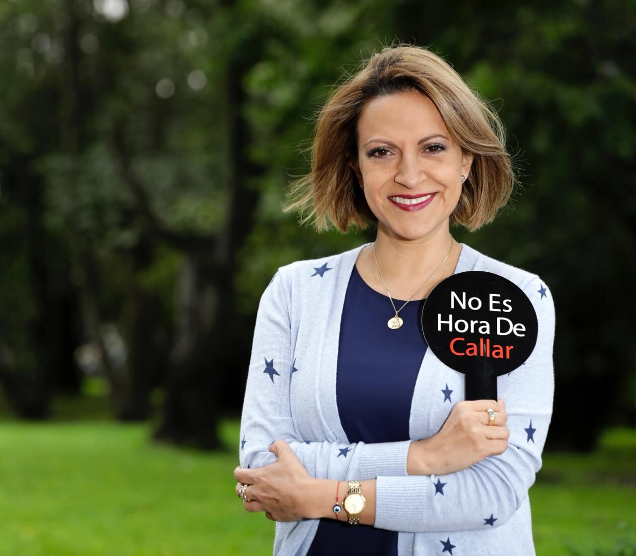 Jineth Bedoya, periodista, escritora y activista contra la violencia de género.