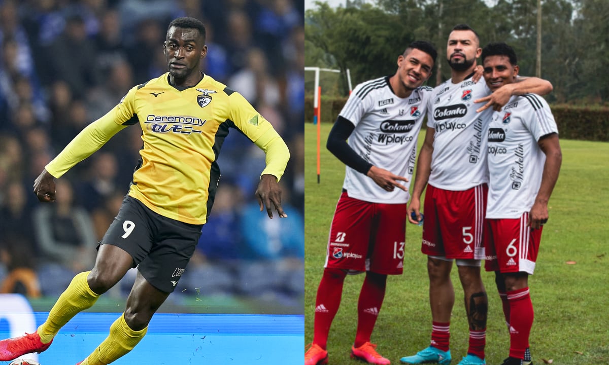 Jackson Martínez e Independiente Medellín. Foto: Getty Images/Jose Manuel Alvarez/Quality Sport Images//Instagram Independiente Medellín (dimoficialcom)