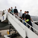 Primer vuelo con los migrantes deportados de Estados Unidos