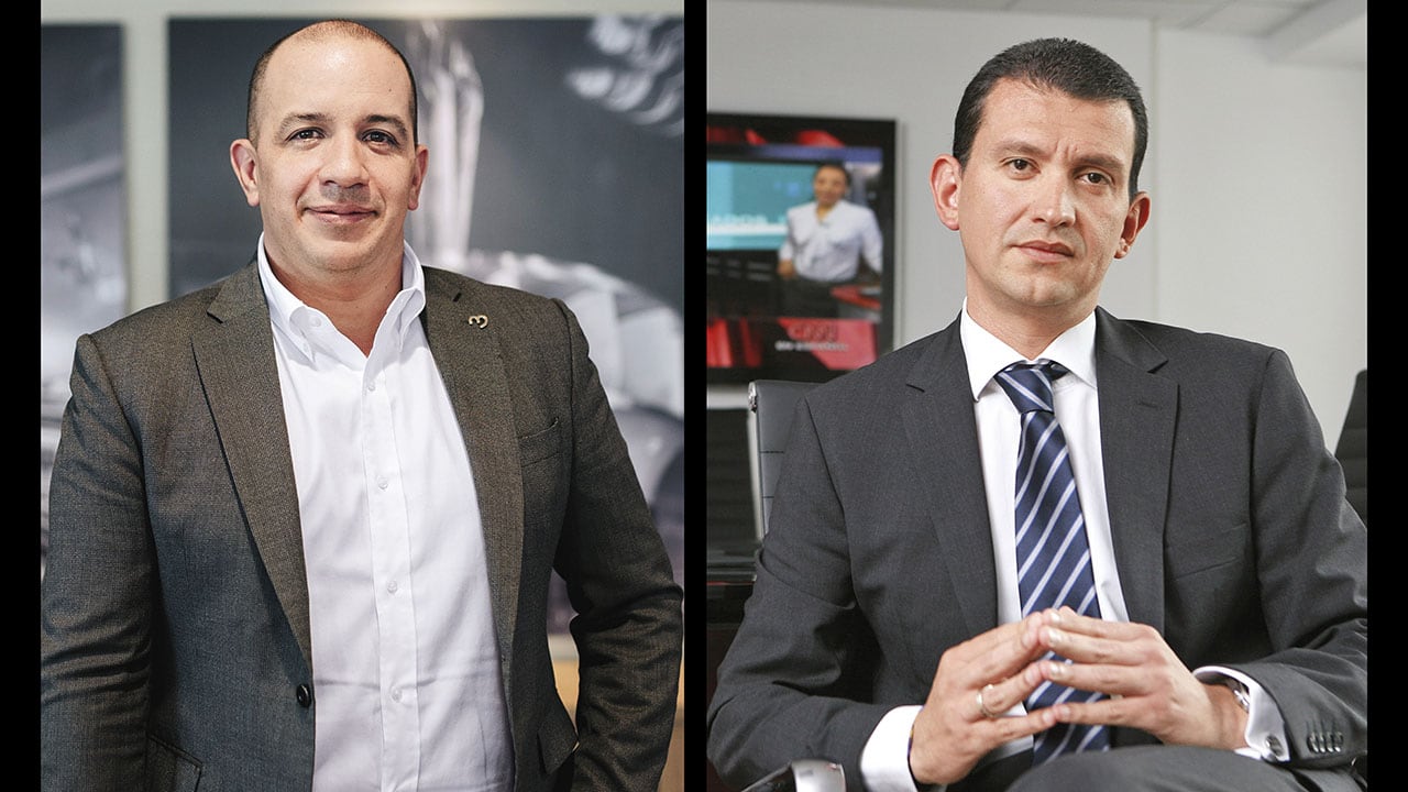 A la izquierda, Jorge Carrillo, exgerente del Grupo EPM, y Emilio Tapia, condenado por corrupción.