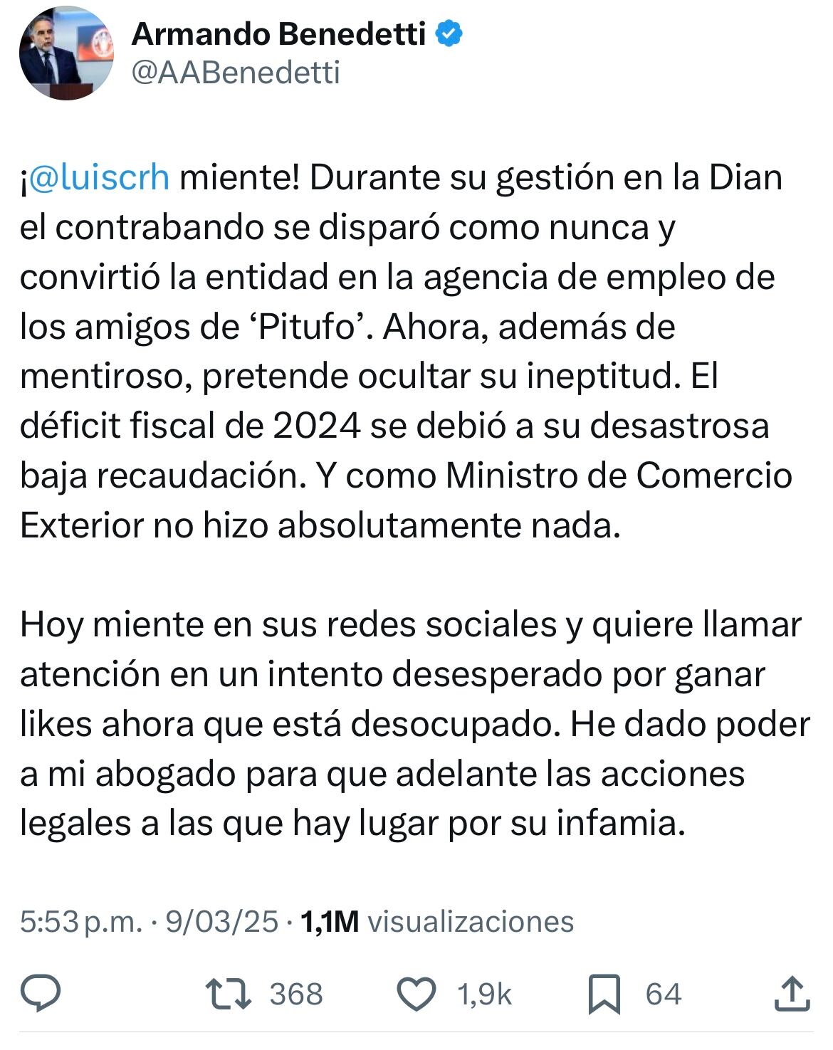 Trino Armando Benedetti