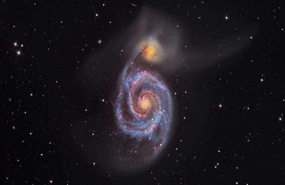 El ganador en las categorías General y Espacio profundo: M51 La galaxia remolino, de Martin Pugh (Reino Unido, Australia).