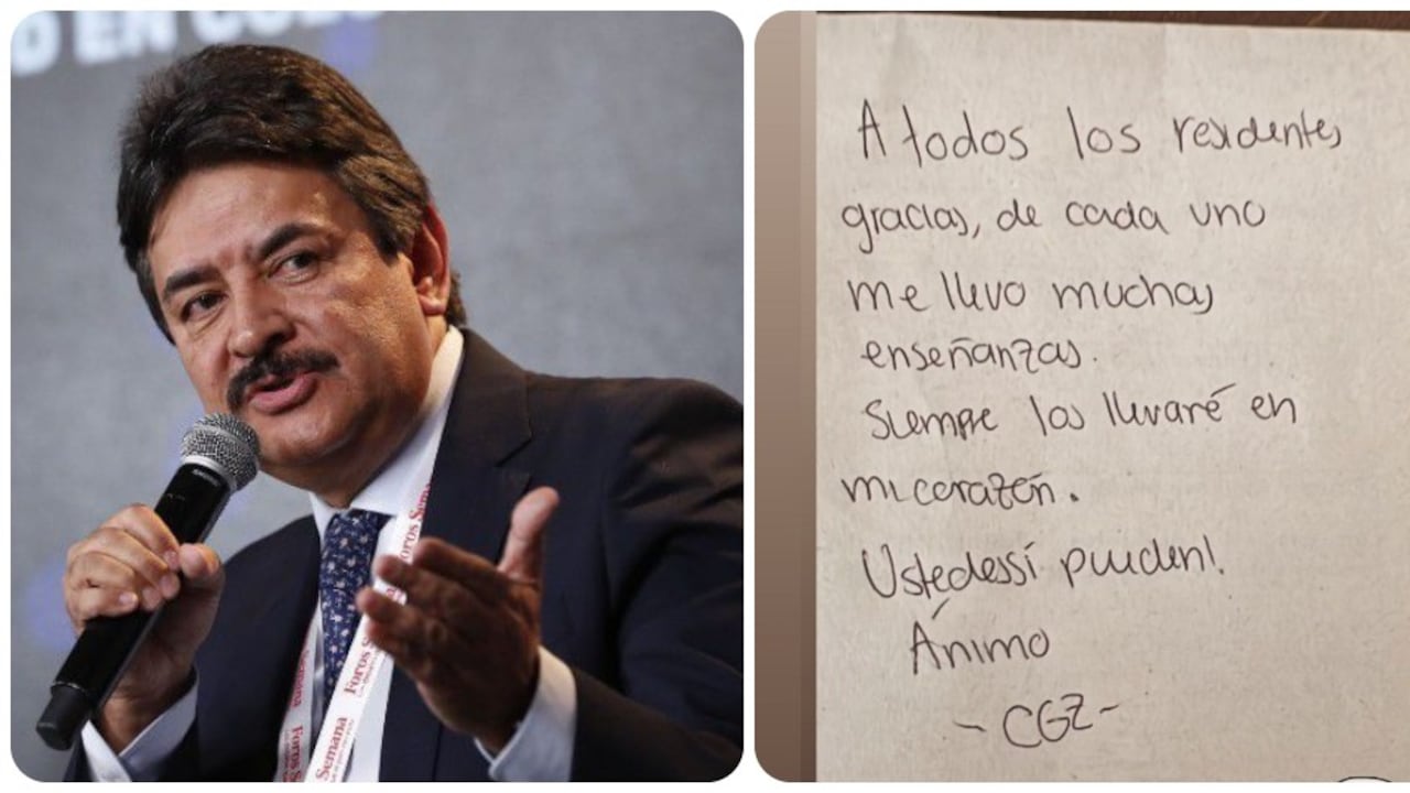 El senador Carlos Julio González y la carta que escribió la residente de medicina antes de fallecer.