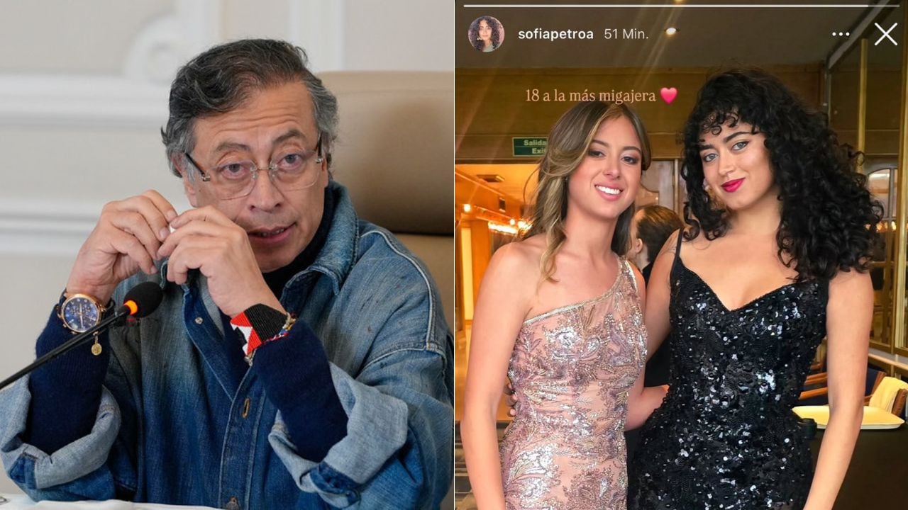 Gustavo Petro publicó un mensaje sobre sus hijas María Antonia y Sofía.