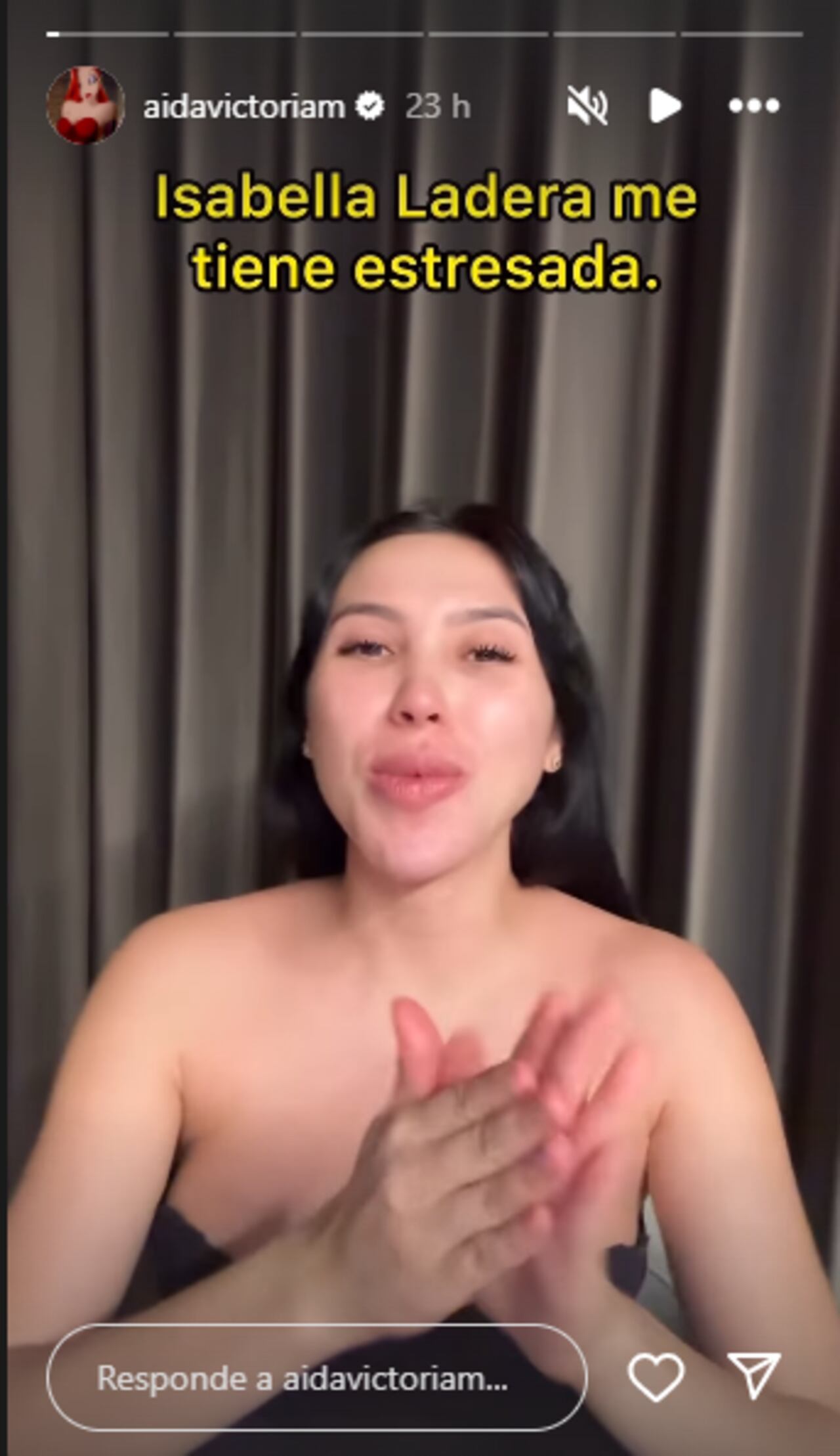 Aida Victoria Merlano se pronunció frente al último video de Isabella Ladera.