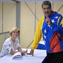 El presidente de Venezuela Nicolás Maduro participa en las elecciones este domingo 28 de julio. (Photo by Juan BARRETO / AFP)