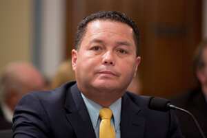 WASHINGTON, DC - NOVEMBER 07: Angel Perez Otero Mayor of the City of Guaynabo at the House Natural Resources Committee Hearing on Examining Challenges in Puerto Rico's Recovery efforts on Capital Hill on November 7, 2017 in Washington, DC. (Photo by Tasos Katopodis/Getty Images)