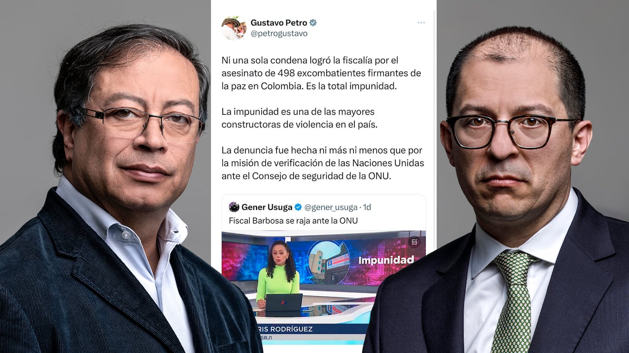 Nuevamente el presidente Gustavo Petro se apresuró a publicar un mensaje con información errada sobre la gestión de la Fiscalía. A los pocos minutos lo borró.