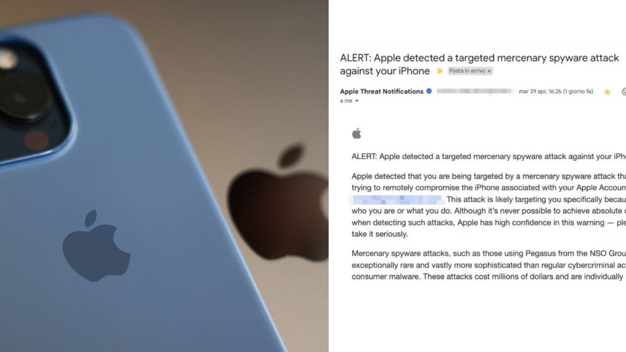 Un caso más de espionaje digital fue identificado por Apple en Italia.