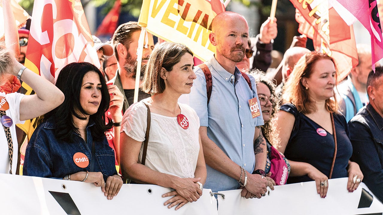 Una masiva movilización contra el proyecto de ley presupuestaria.