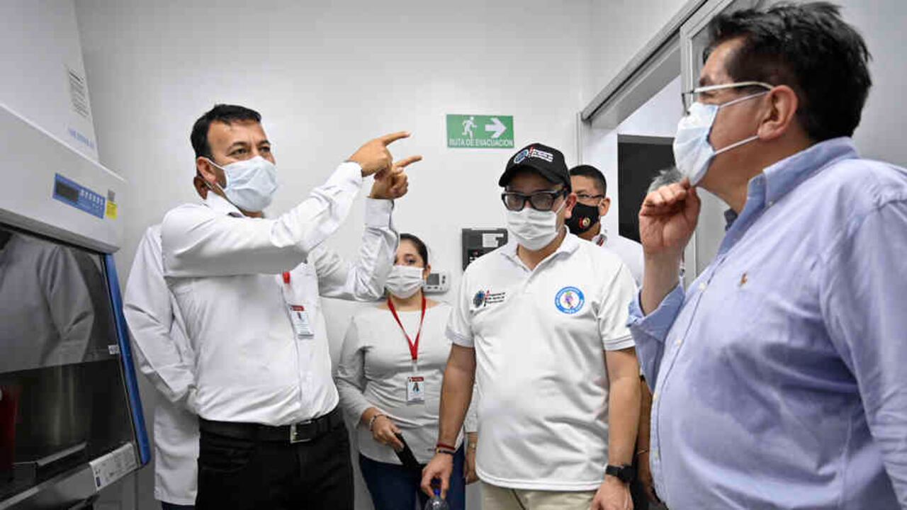 del laboratorio de Cúcuta el ministro de Salud felicitó a la universidad y a la Gobernación de Norte de Santander.